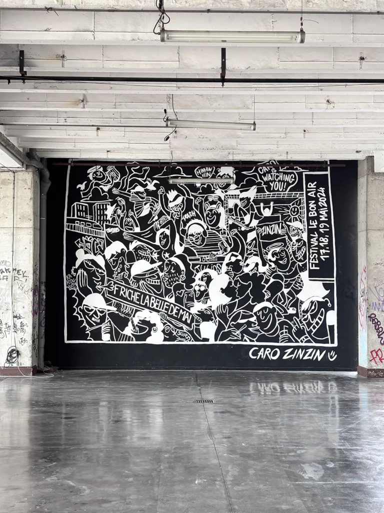 Fresque pour le festival Le Bon Air – Marseille, 2024