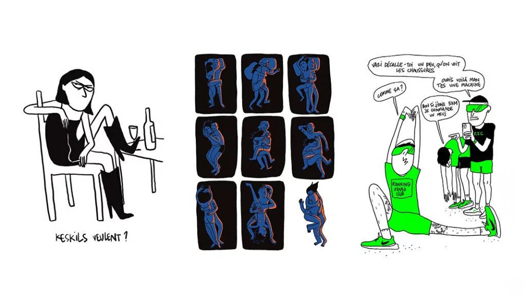 KESKILS VEULENT – LE KAMASUTRA DU DODO – RUNNING ZGEG – Illustrations