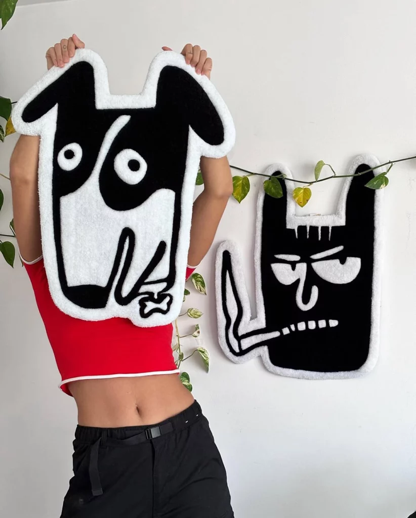 LES ZANIMAUX, tapis – pièces uniques fait main