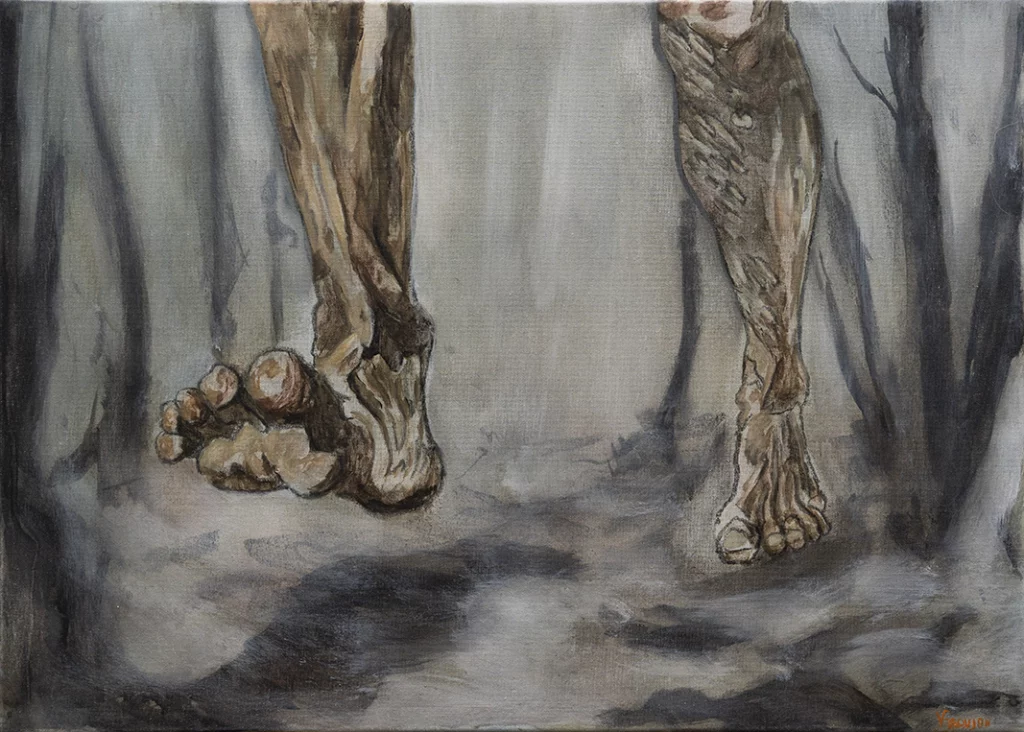 PROMENONS-NOUS – 70×50 cm – Acrylique