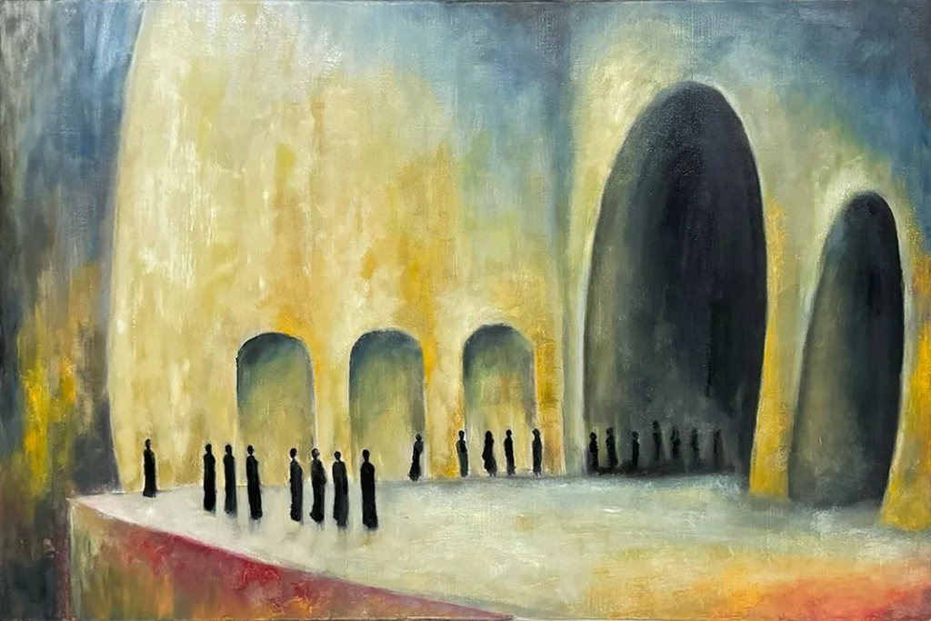 SCENE – 81x54cm – Huile